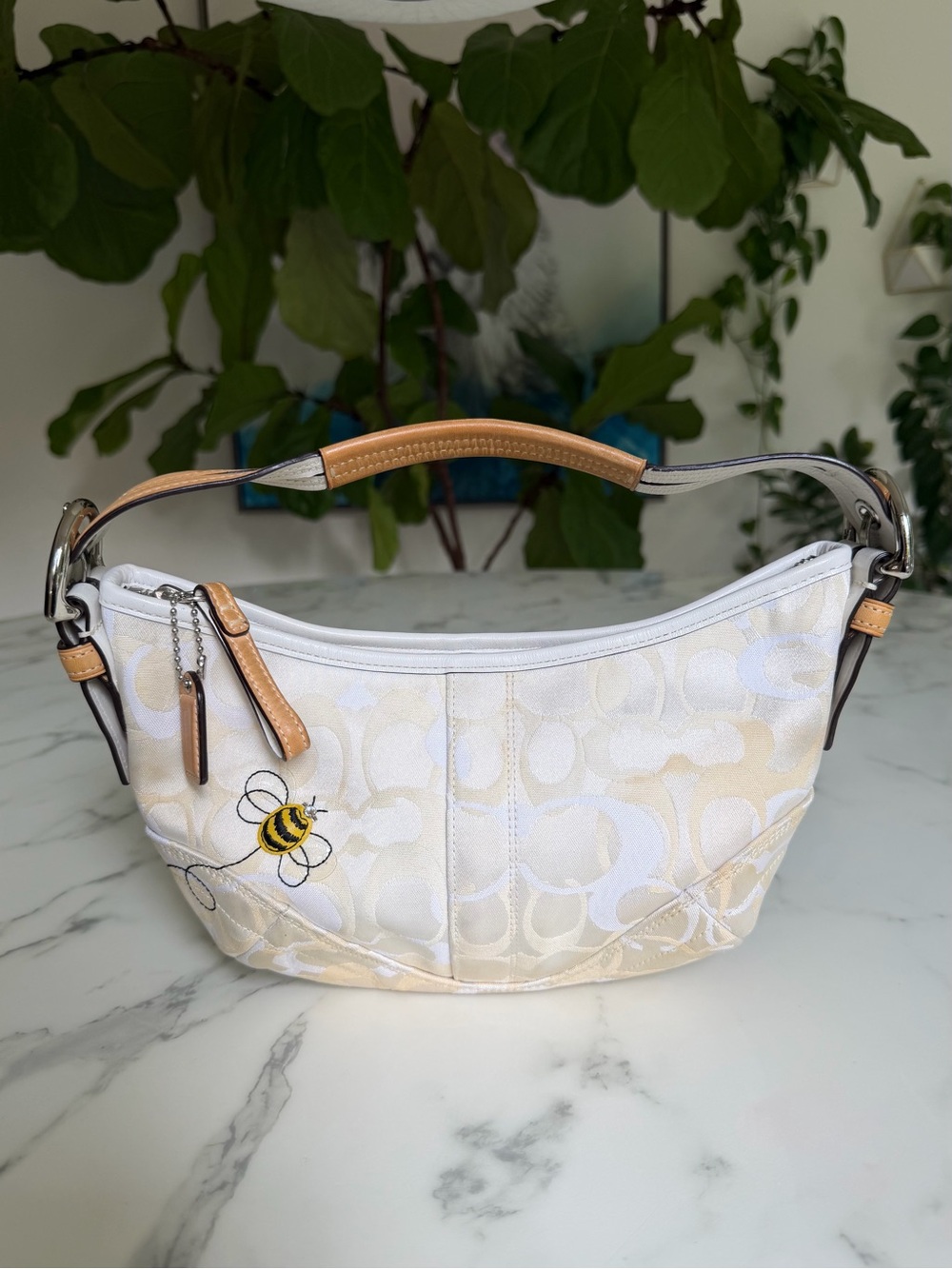 Coach Vintage Y2K Soho Optic Signature Appliqué Bumblebee Bee Shoulder Bag 5064